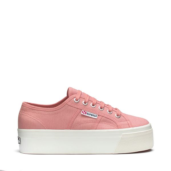 Superga 2790 Platform Red Platform Sneakers - Women's USA | US2778685